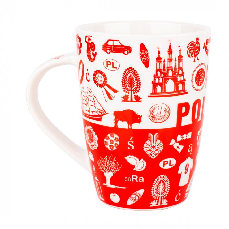 Jacek mug with symbols of Poland