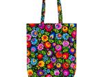 black cotton bag with polish folk lowicz pattern