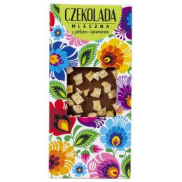 Czekolada mleczna łowicka - z jabłkiem i cynamonem