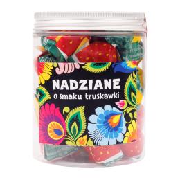 Karmelki Nadziane o smaku truskawki - łowickie czarne
