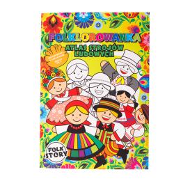 Folklorowanka z naklejkami - Atlas strojów ludowych