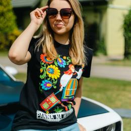 Koszulka damska czarna - Panna na wydaniu