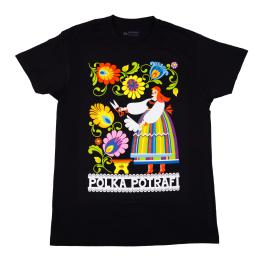 Koszulka damska czarna - Polka potrafi