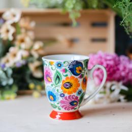 Kubek Helenka w pudełku 280 ml - łowicki biały