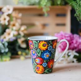 Kubek Zosia 270 ml - łowicki czarny