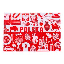 Magnes na lodówkę wypukły - POLSKA symbole