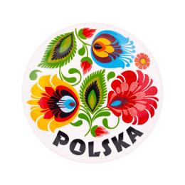 Magnes talerzyk - łowicki biały