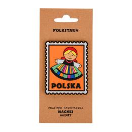 Magnes PVC znaczek - Łowiczanka