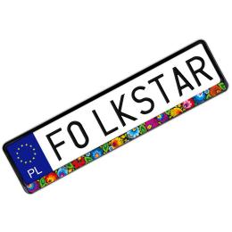 Nakładka na tablicę rejestracyjną - łowicka czarna