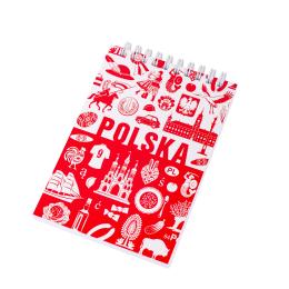 Notes na spirali A6 - POLSKA symbole