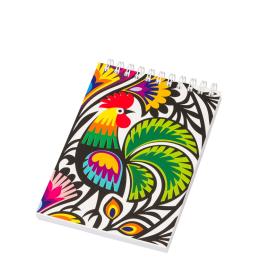 Notes na spirali A6 - wycinanka koguty