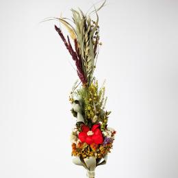 Palemka Wielkanocna duża - czerwone kwiaty