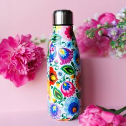 Butelka termiczna Bożenka 350 ml - łowicka biała