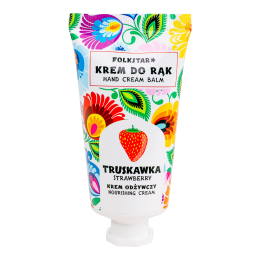 Krem do rąk 50ml truskawka - łowicki biały