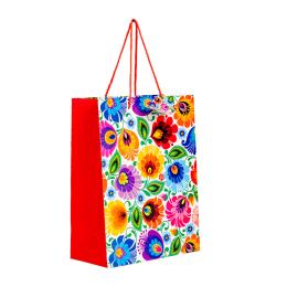 Torebka ozdobna – łowicka biała | L