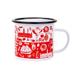 Kubek emaliowany Janek 500ml - POLSKA symbole