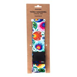 Taśma bagażowa - łowicka biała