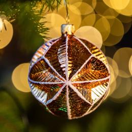 Bombka retro abażur - pomarańczowy