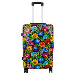 Walizka średnia - łowicka czarna