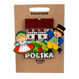 Magnes drewniany ruchomy - para dolnośląska