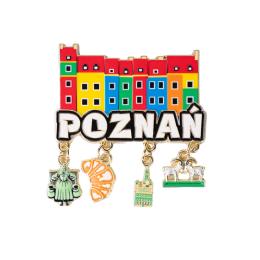 Magnes z zawieszkami - Poznań kamieniczki