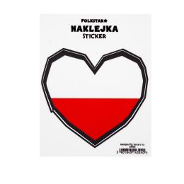 Naklejka - Serce Polska