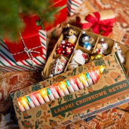 Lampki choinkowe retro - kolorowe