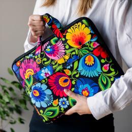 Torba na laptopa - łowicka czarna