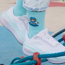 Skarpetki długie niebieskie - Kaszubka