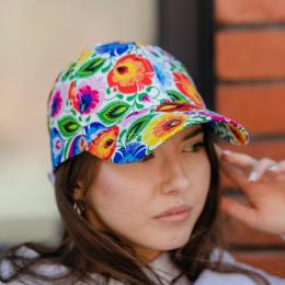 Baseball Cap - Łowicz White pattern
