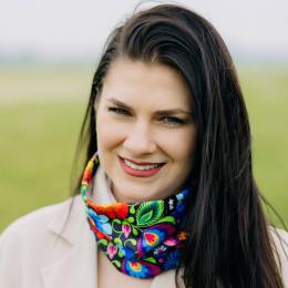 Komin cienki - łowicki czarny