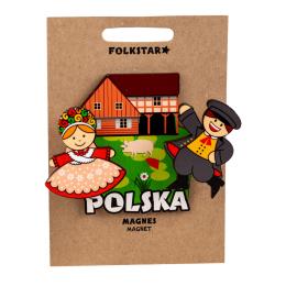 Magnes drewniany ruchomy - para bamberska