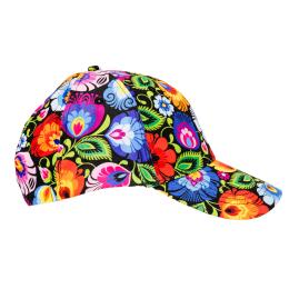 Baseball Cap - Łowicz Black pattern