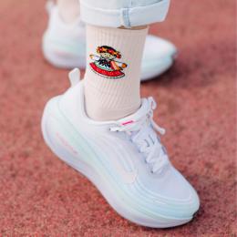 Skarpetki długie pomarańczowe - Krakowianka