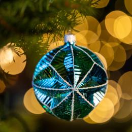 Bombka retro abażur - turkusowy