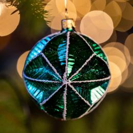 Bombka retro abażur - zielony