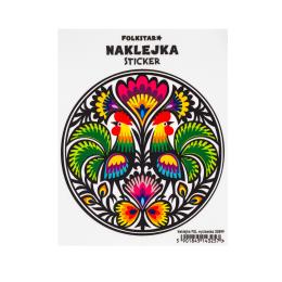 Naklejka - wycinanka koguty
