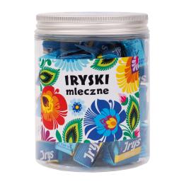 "Irises" milk candies - white Lowicz pattern