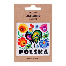 Magnes kwadratowy – kogut łowicki POLSKA