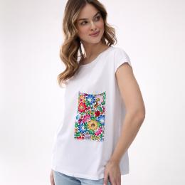 T-shirt with a pocket - Opole pattern