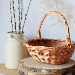 Wicker Easter basket - rectangular