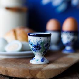 Egg cup - Bolesławiec ceramics - Flower crown